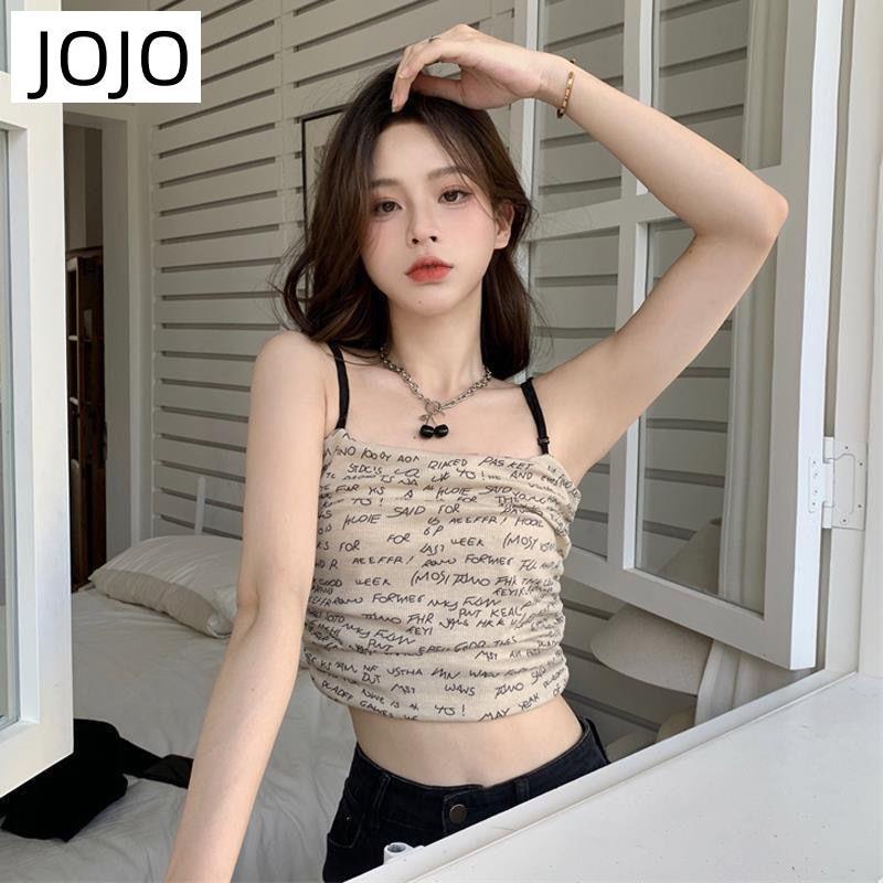 Áo Hai Dây In Chữ Phong Cách Hàn Quốc Mới Cho Nữ