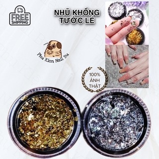 Giấy bạc vụn vàng bạc, nhũ khổng tước vàng bạc lọ lẻ