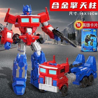 Mô hình đồ chơi rô bốt biến hình optimus prime 5.5 bằng hợp kim cho bé trai
