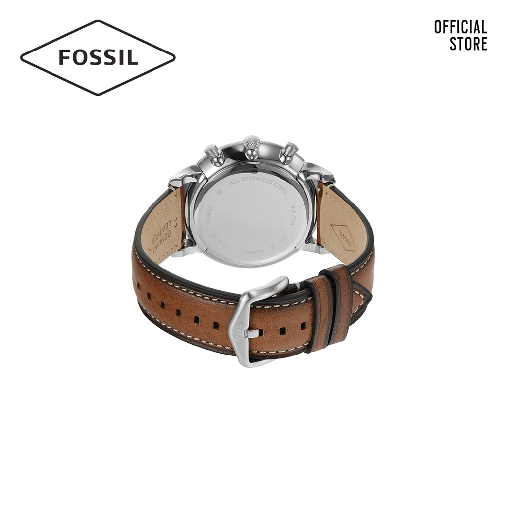 Đồng hồ nam Fossil Neutra dây da FS5963 - màu nâu