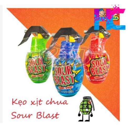 Kẹo đồ chơi hình lựu đạn xịt ra nước vị trái cây - hang_chuan