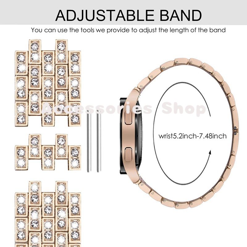 Dây Đeo Thay Thế Bằng Thép Không Gỉ samsung watch 4 Dây Đeo Đồng Hồ Thép Không Gỉ Cho Galaxy watch 5