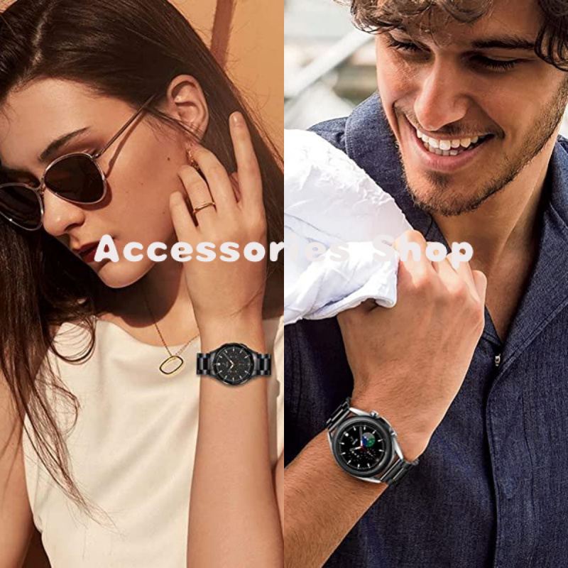 Dây Đeo Thay Thế Bằng Thép Không Gỉ samsung watch 4 Dây Đeo Đồng Hồ Thép Không Gỉ Cho Galaxy watch 5