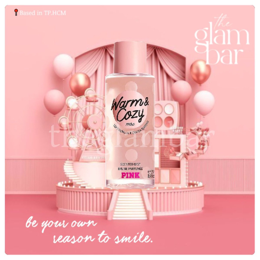 𝐭𝐡𝐞𝐠𝐥𝐚𝐦𝐛𝐚𝐫 ★ Xịt Thơm Toàn Thân VICTORIA SECRET - WARM & COZY