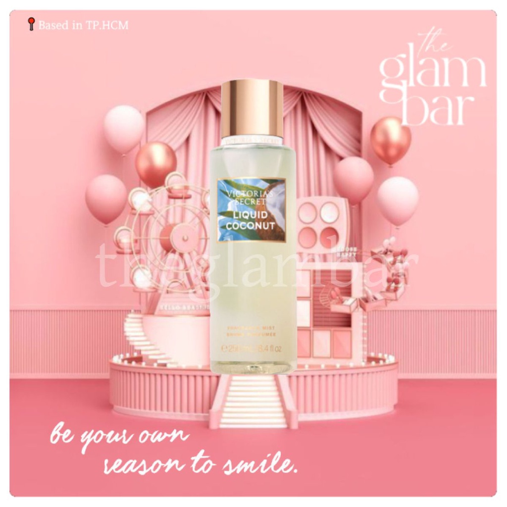 𝐭𝐡𝐞𝐠𝐥𝐚𝐦𝐛𝐚𝐫 ★ Xịt Thơm toàn thân VICTORIA SECRET - LIQUID COCONUT