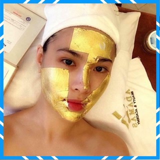 Mặt nạ dát vàng 24k - miếng vàng 24k nguyên chất- chăm sóc da mặt