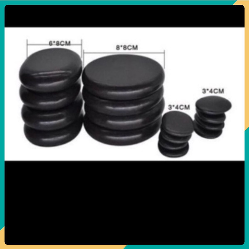 Đá Nóng, Đá Massage Body Tròn 8x6cm ,Oval 8x8cm,Kẹp Chân 3x4cm Đả Thông Kinh Lạc Dưỡng Sinh