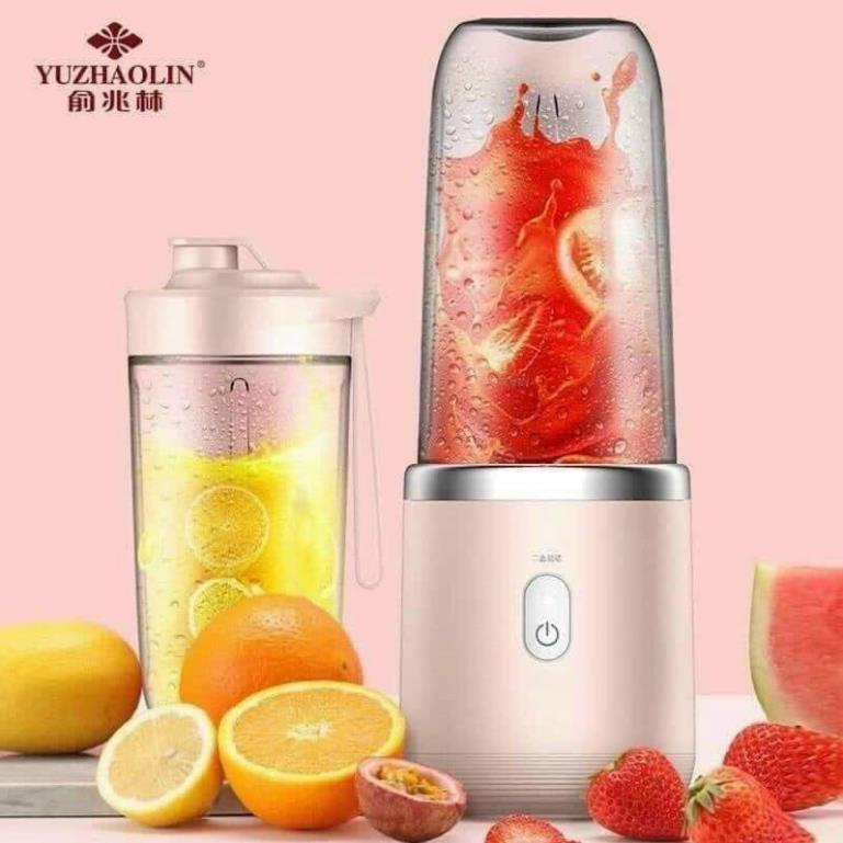 Máy Xay Sinh Tố Cầm Tay Juicing Cup 300ML 6 Lưỡi Sử Dụng Pin Sạc Cổng USB Siêu Tiện Lợi