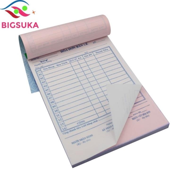 Sổ hóa đơn bán lẻ, hóa đơn bán hàng, sổ 1, 2 và 3 liên