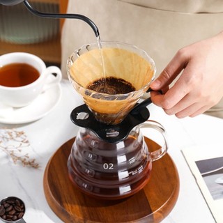 Bình chất thủy tinh kèm phễu V60 pha coffe Pour Over 360ML
