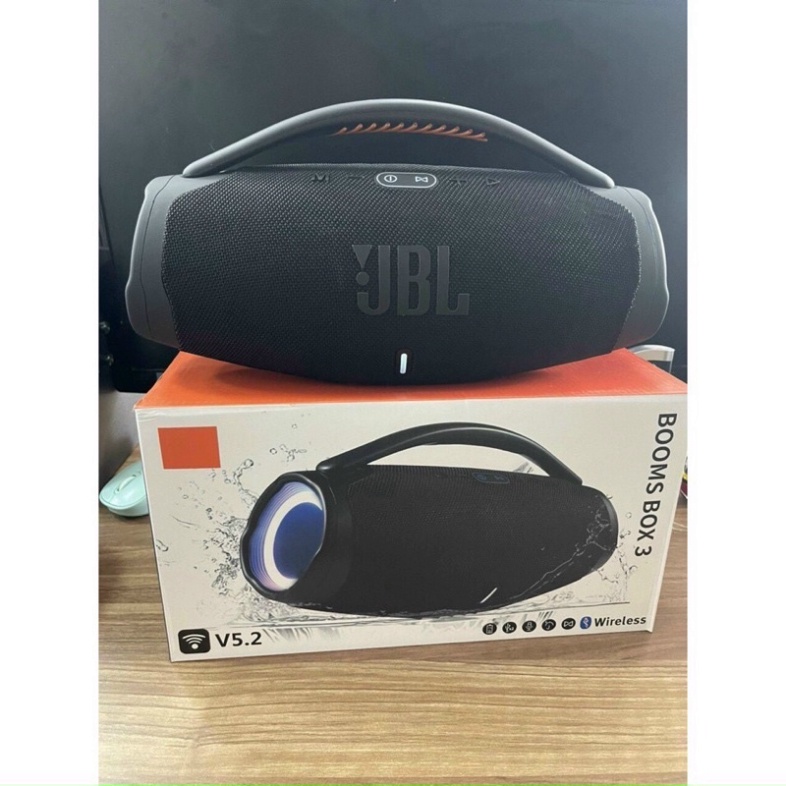 Loa Bluetooth Boombox 3 Du Lịch Thế Hệ Mới . Bass Mạnh Âm Thanh Lớn Cực Đỉnh Bluetooth 5.2
