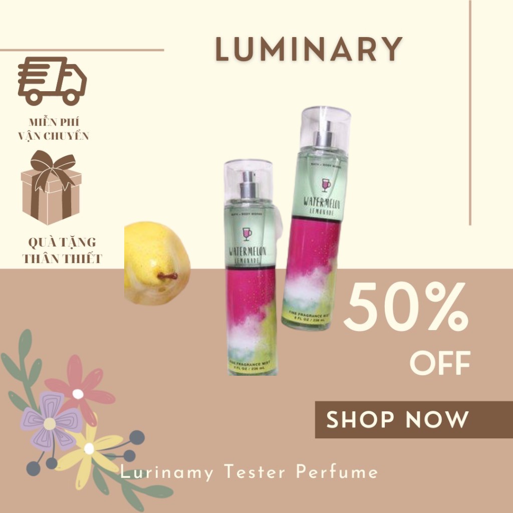 Xịt Thơm Toàn Thân Body Mist BBW - WATERMELON LEMONADE