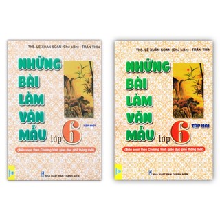 Sách - combo cuốn những bài làm văn mẫu lớp 6 - tập 1 + tập 2