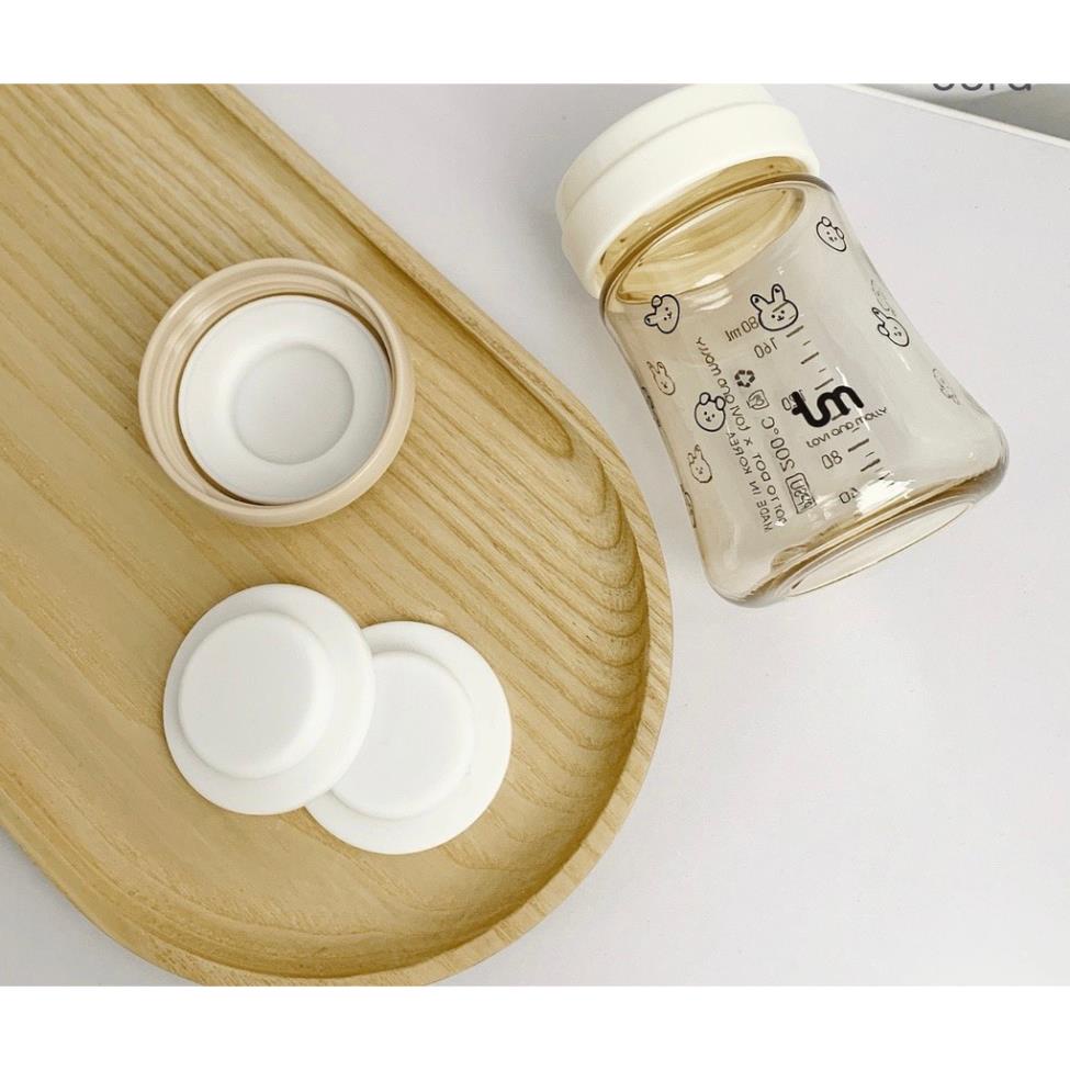 Nắp chặn sữa silicon thay thế nắp trữ sữa, phù hợp với các bình cổ rộng