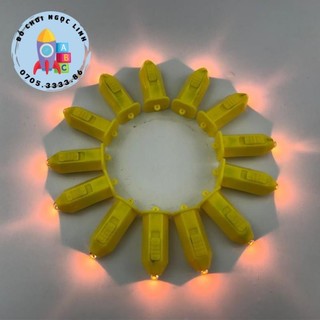 Đèn led gắn đèn lồng giấy - đèn lồng ông sao
