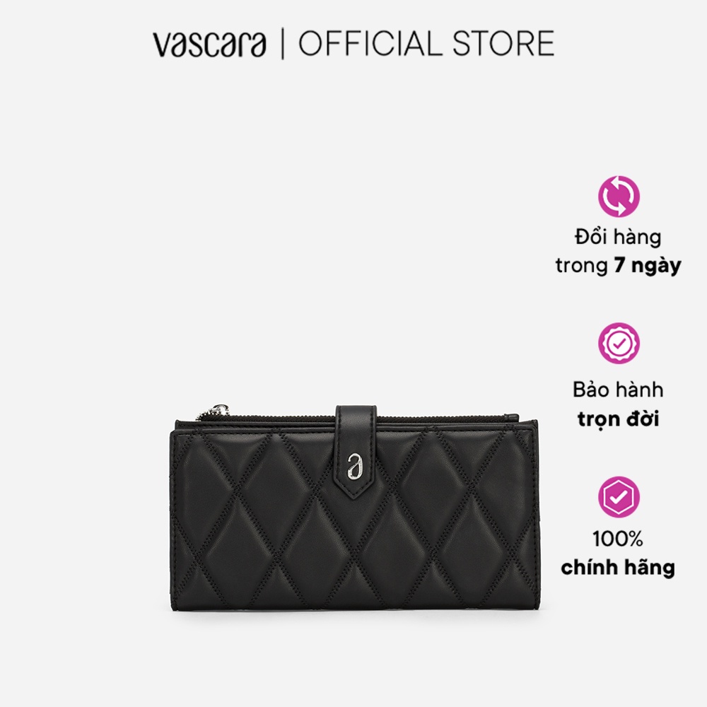 Vascara Ví Cầm Tay May Chần Bông Hình Thoi Dáng Dài - WAL 0244