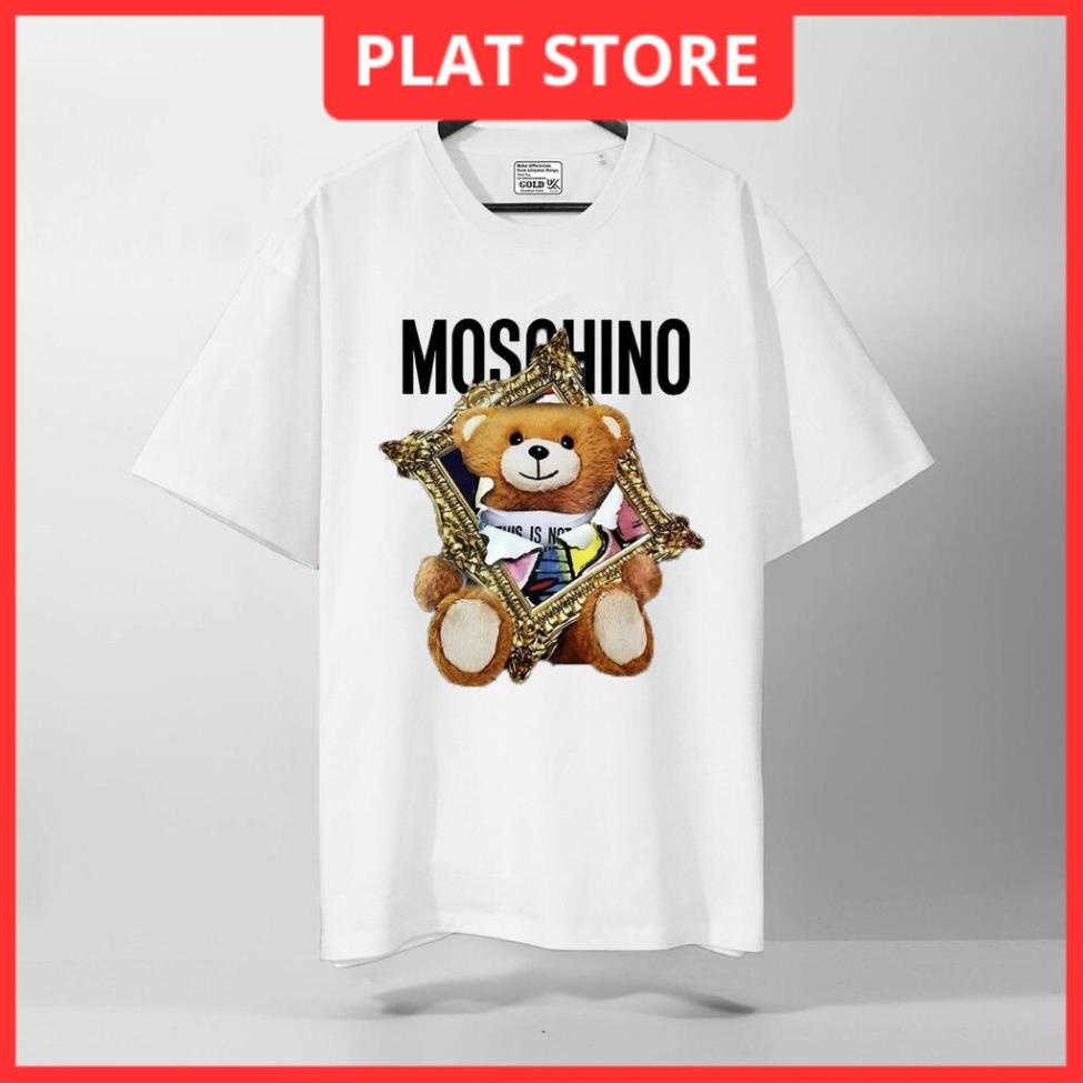 Áo thun Nam Nữ Local Brand Tay lỡ From rộng, áo Moschino Teddy chất liệu cotton 4 chiều đẹp nhất shopee | BigBuy360 - bigbuy360.vn
