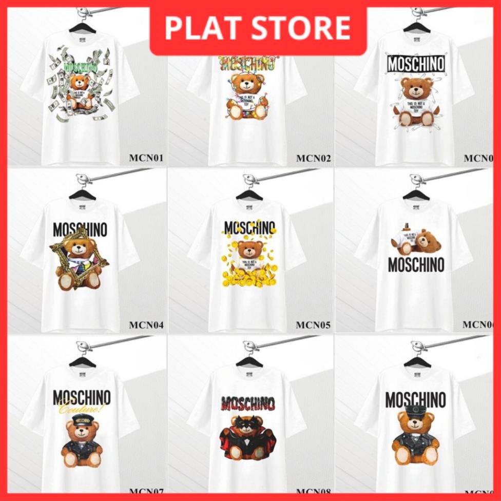 Áo thun Nam Nữ Local Brand Tay lỡ From rộng, áo Moschino Teddy chất liệu cotton 4 chiều đẹp nhất shopee | BigBuy360 - bigbuy360.vn