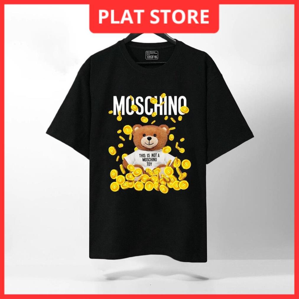 Áo thun Nam Nữ Local Brand Tay lỡ From rộng, áo Moschino Teddy chất liệu cotton 4 chiều đẹp nhất shopee | BigBuy360 - bigbuy360.vn