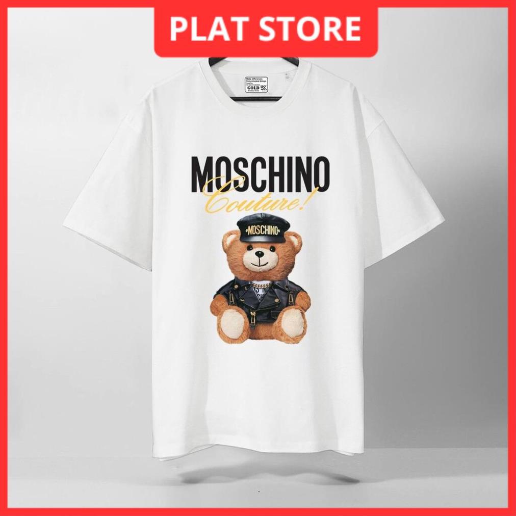 Áo thun Nam Nữ Local Brand Tay lỡ From rộng, áo Moschino Teddy chất liệu cotton 4 chiều đẹp nhất shopee | BigBuy360 - bigbuy360.vn