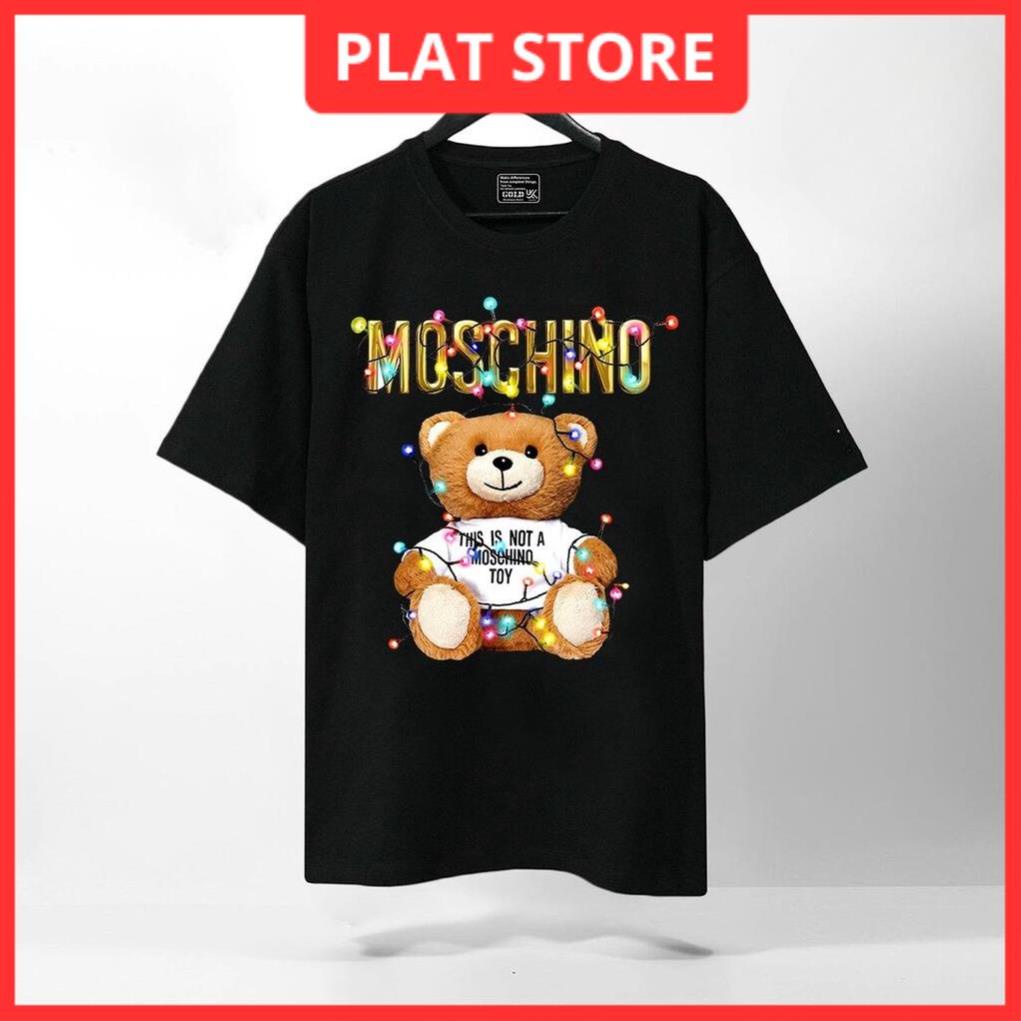 Áo thun Nam Nữ Local Brand Tay lỡ From rộng, áo Moschino Teddy chất liệu cotton 4 chiều đẹp nhất shopee | BigBuy360 - bigbuy360.vn
