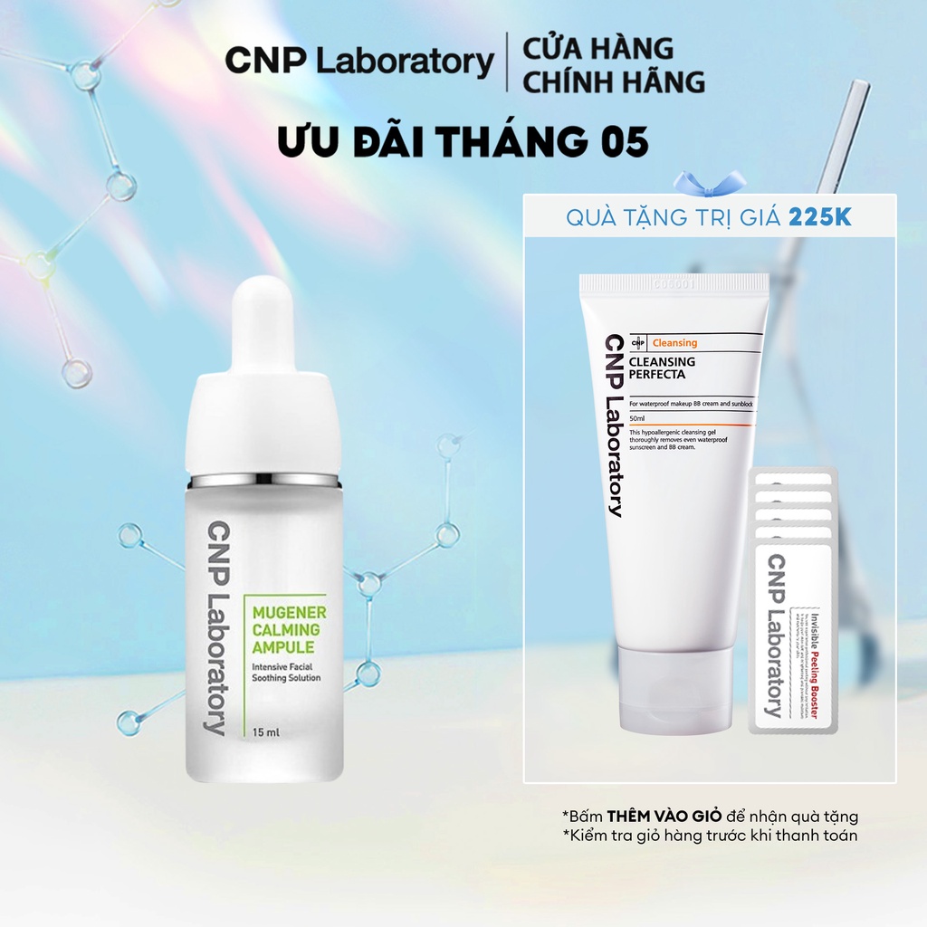 Tinh chất giảm sưng viêm và mẩn đỏ CNP Laboratory Mugener Ampule 15ml