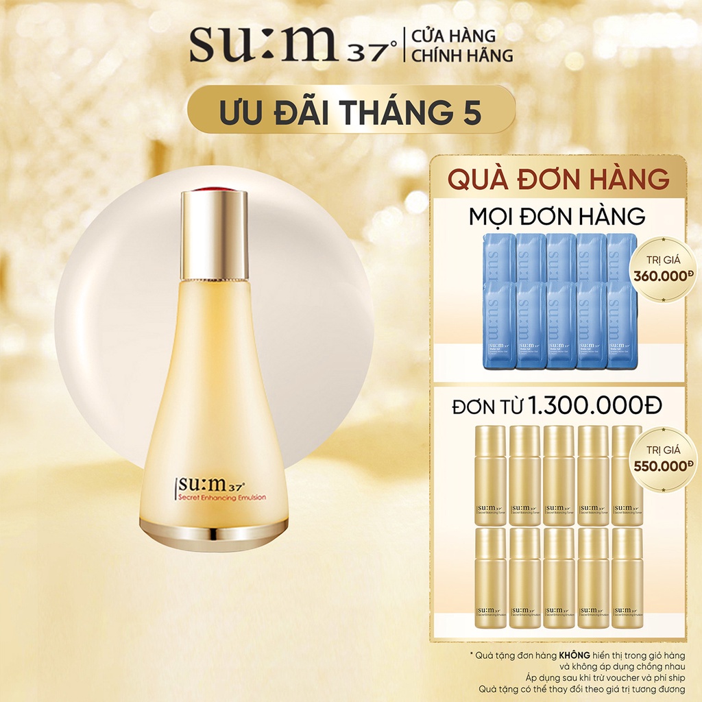 Sữa dưỡng duy trì độ ẩm chống lão hóa Su:m37 Secret Enhancing Emulsion 120ml