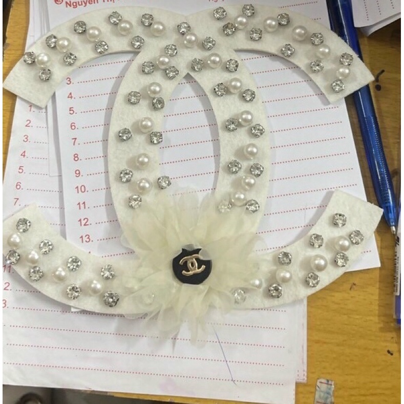 Decal dán áo chữ X 18*25 cm