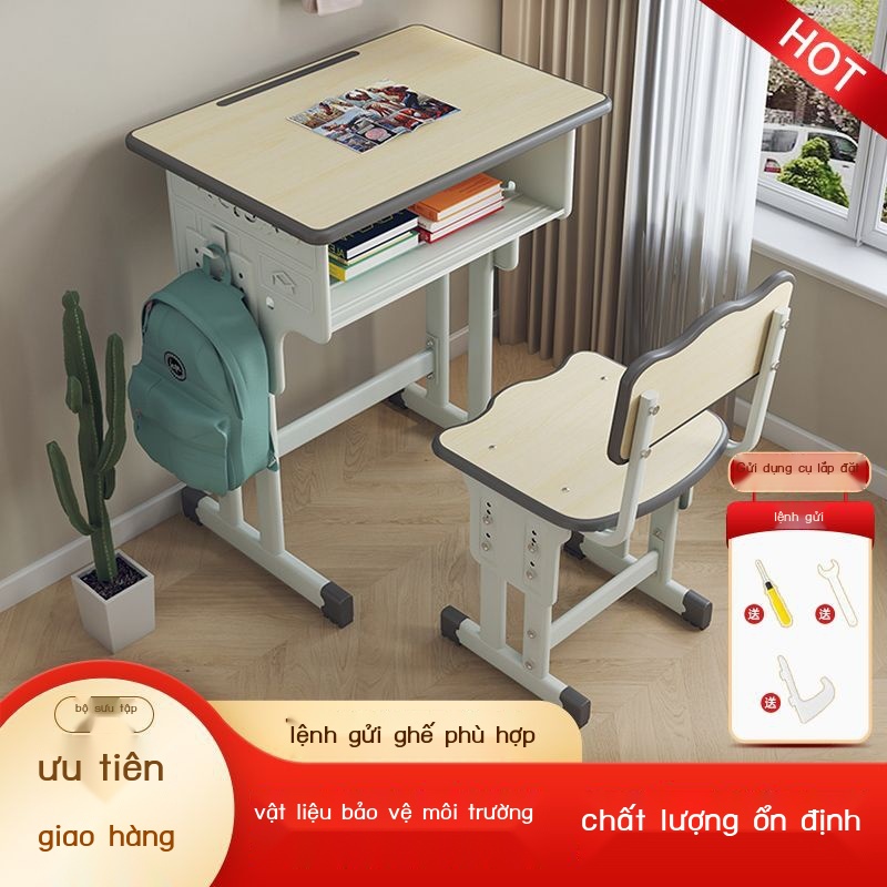 Bộ bàn học trẻ em nâng