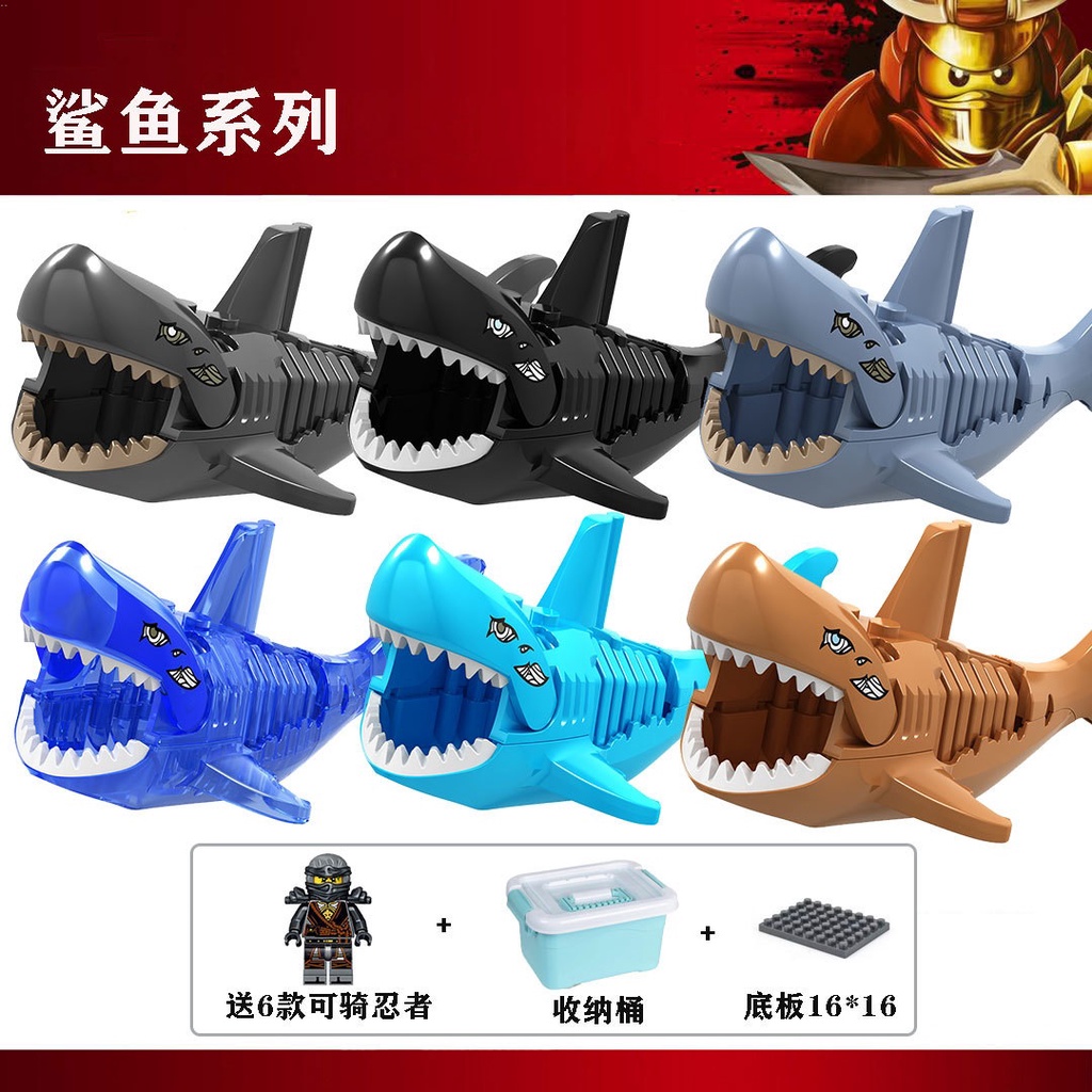Mô Hình Đồ Chơi Lego Cá Mập Răng To Tương Thích Với Động Vật Giá Rẻ