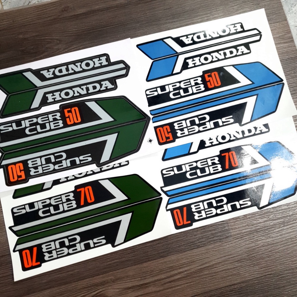 Tem Xe Máy 3 Lớp Chống Nước Như Tem Zin Dán Cho Cub 50, 70