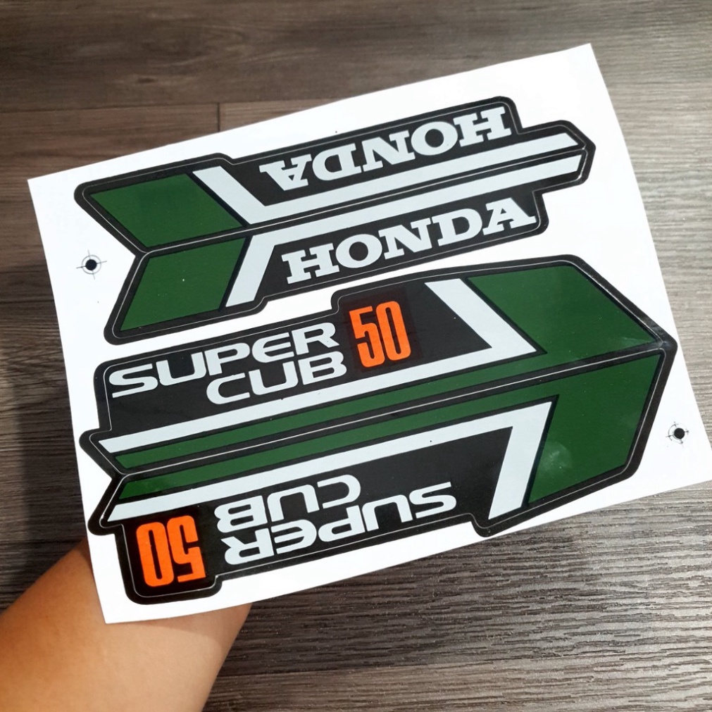 Tem Xe Máy 3 Lớp Chống Nước Như Tem Zin Dán Cho Cub 50, 70