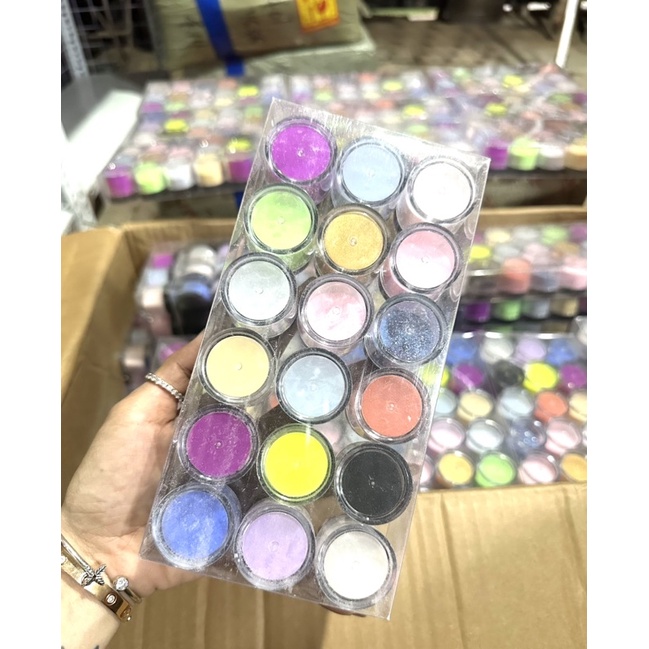 Set 18 màu bột đắp 3in1 hủ 10g