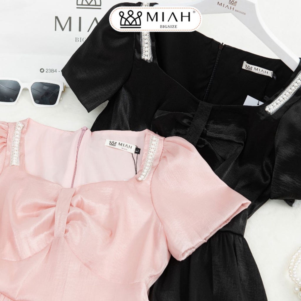 Đầm bigsize váy công chúa Hailey MIAH BIGSIZE DA0049 thiết kế nơ điệu đà sang trọng cho nàng đi tiệc đi chơi dáng dài