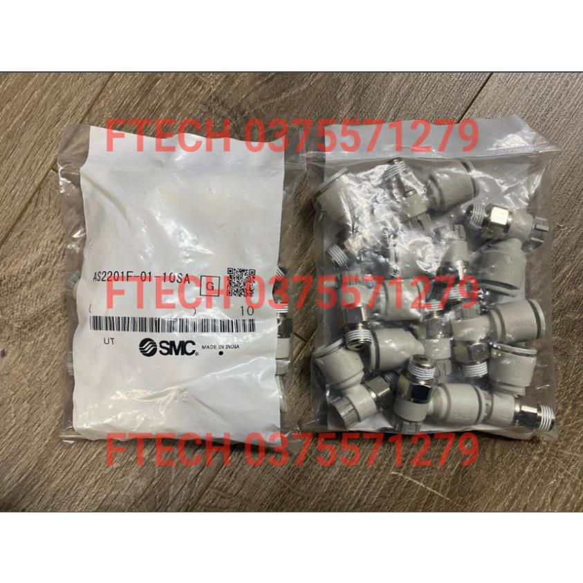AS2201F-01-10SA Van tiết lưu SMC japan AS2201F-01-10SA ren 9.6, ống 10