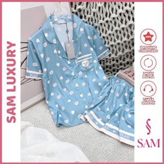  Bộ pijama đùi nữ bộ lụa Sam luxury cao cấp 