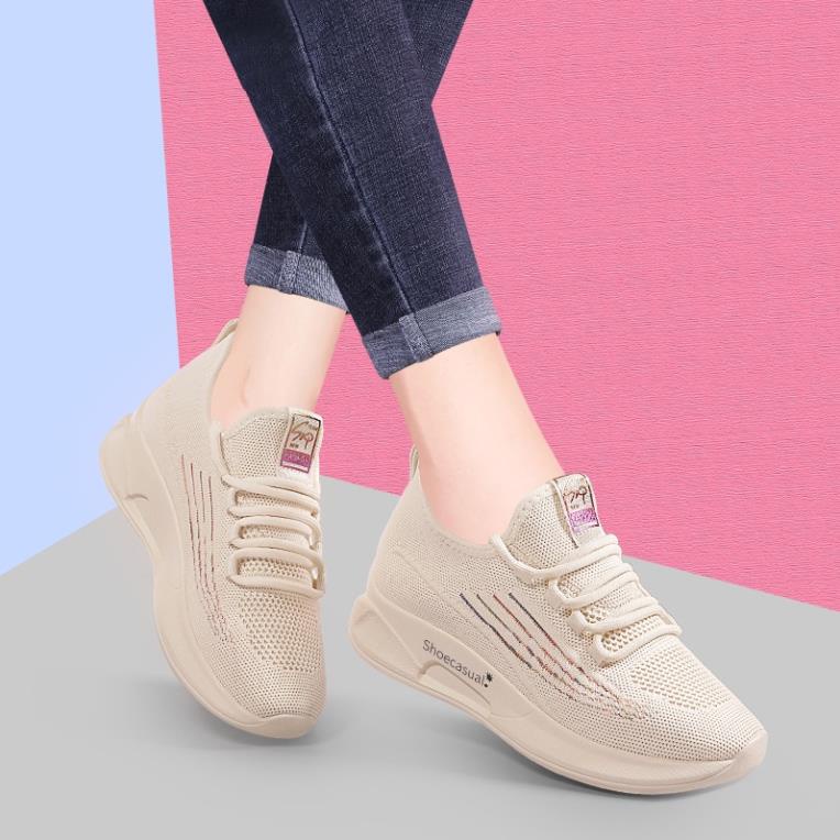 Giày Thể Thao Nữ Giày Nữ 028 Đi Bộ Siêu Nhẹ Thông Hơi