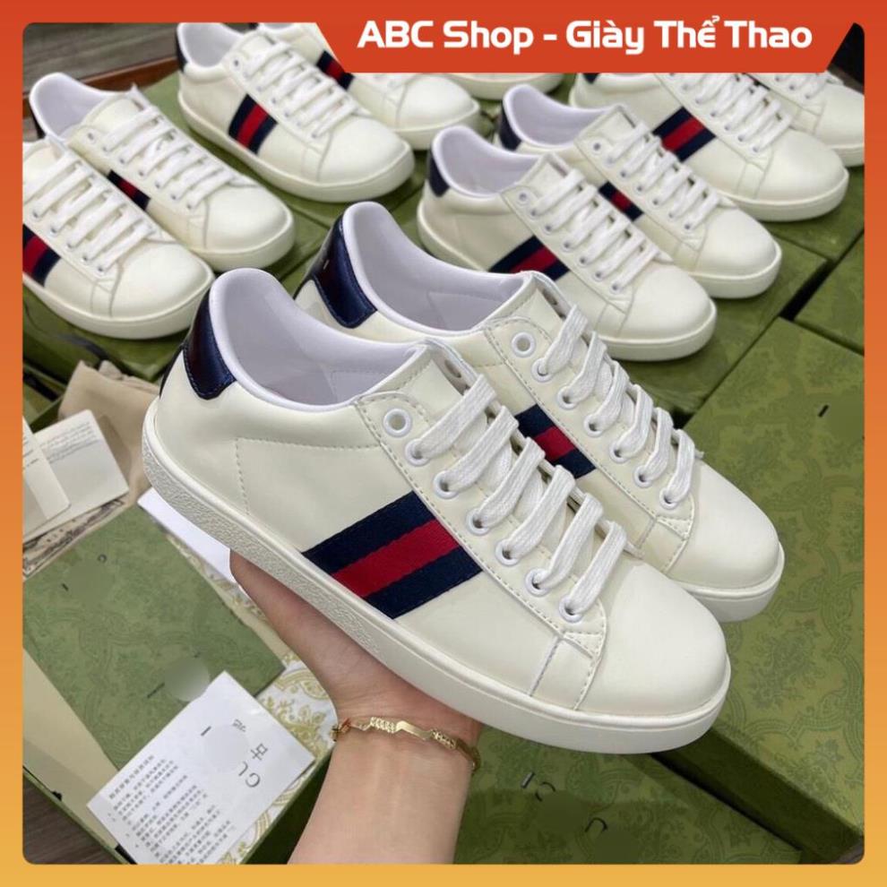 Mua Giày Sneaker Gucc.i trắng trơn ba sọc tím đỏ, Giày Thể Thao nam nữ ...
