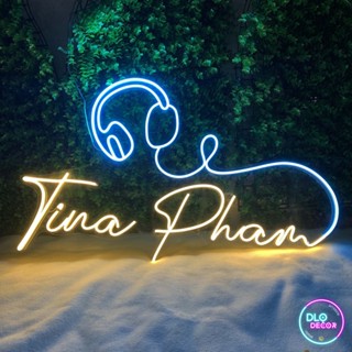 Đèn Led Neon Chữ Theo Yêu Cầu Dán Tường Neonchill97