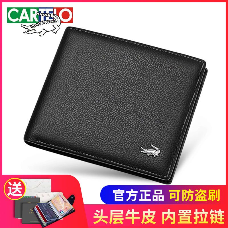 Ví Da Cá Sấu Chính Hãng Có Khóa Kéo Dành Cho Nam