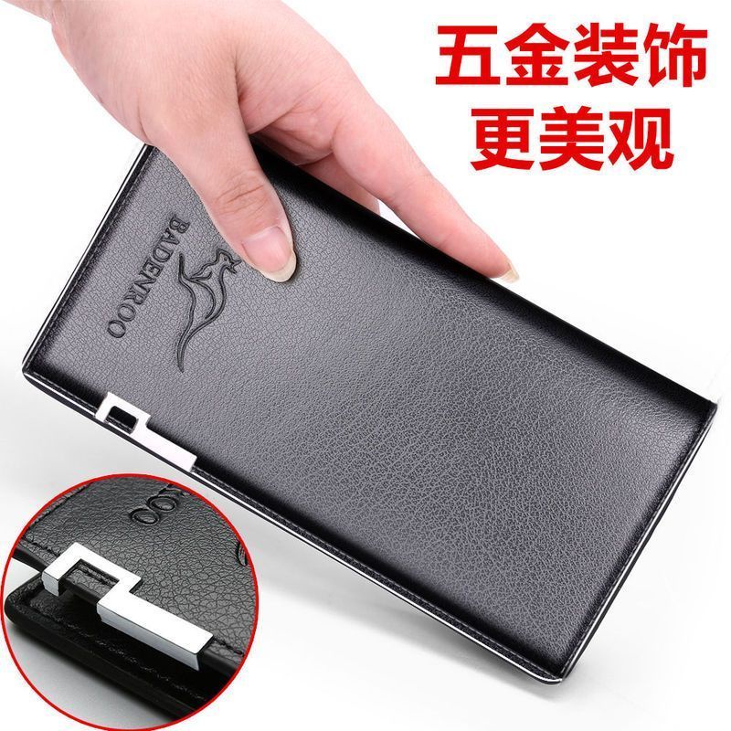 Ví Da Mềm Siêu Mỏng Dáng Dài Cỡ Lớn Thời Trang Cho Nam