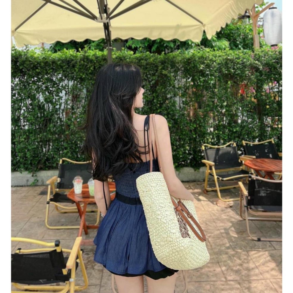 Aó Hai Dây Jean Bo Chun Siêu Xinh CC130 TAT (HỎA TÔC)