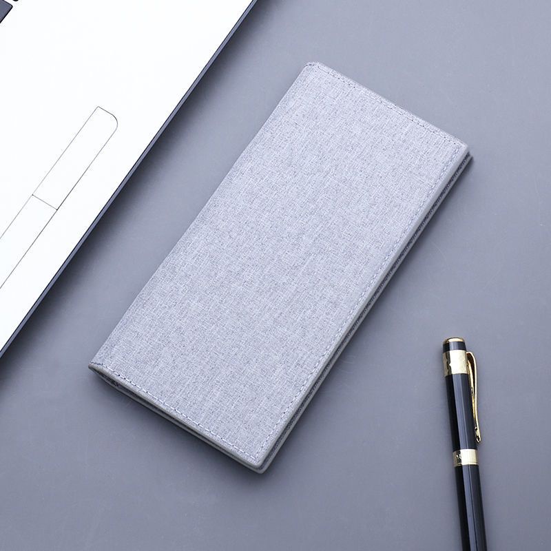 Ví Dài Đựng Thẻ Nhiều Ngăn Bằng Vải Bạt Siêu Mỏng Phong Cách Hàn Quốc Thời Trang Mới 2023 Dành Cho Bạn Nam Sinh