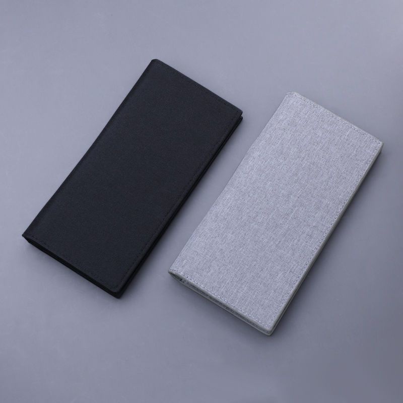Ví Dài Đựng Thẻ Nhiều Ngăn Bằng Vải Bạt Siêu Mỏng Phong Cách Hàn Quốc Thời Trang Mới 2023 Dành Cho Bạn Nam Sinh