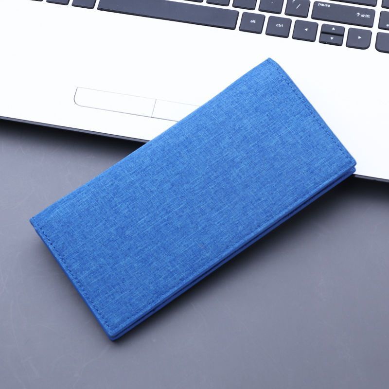 Ví Dài Đựng Thẻ Nhiều Ngăn Bằng Vải Bạt Siêu Mỏng Phong Cách Hàn Quốc Thời Trang Mới 2023 Dành Cho Bạn Nam Sinh