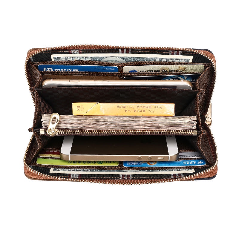 Ví Da Cầm Tay Dáng Dài Đa Năng Phong Cách Hàn Quốc Thời Trang Cho Nam