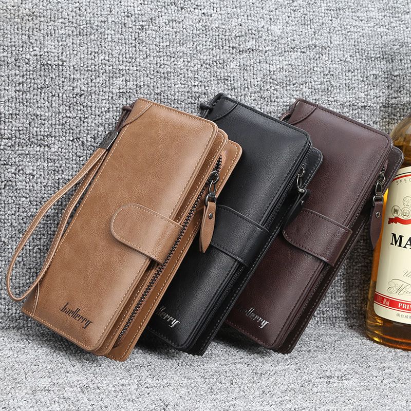 Ví Da Mềm Dáng Dài Nhiều Ngăn Thời Trang Cho Nam