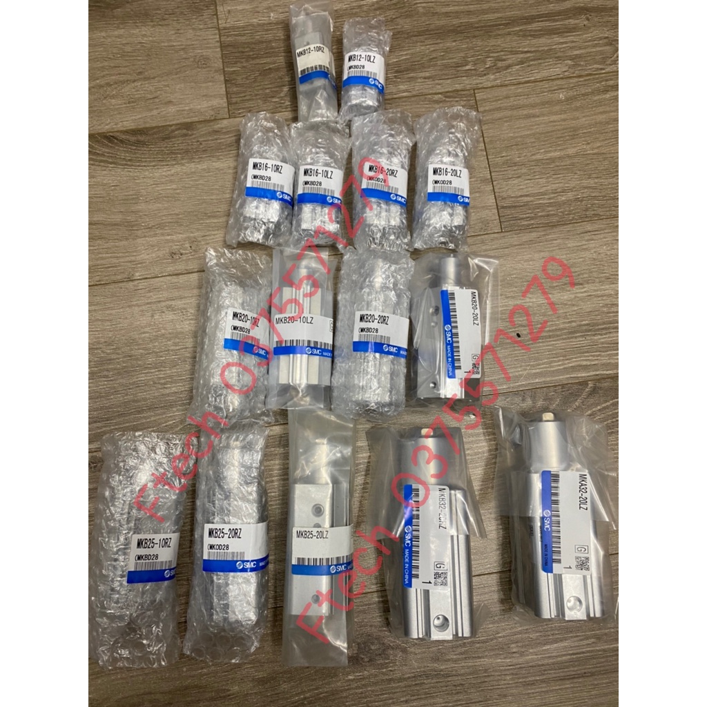 Xylanh SMC MKB12-10 MKB16-10 MKB16-20 MKB20-10 MKB20-20 MKB25-10 MKB25-20 MKB32-20 MKB40-20 MKB40-30