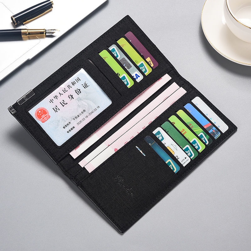 Ví Nam Bằng Vải canvas Siêu Mỏng Nhiều Ngăn Đựng Thẻ Tiện Dụng Thời Trang 2022