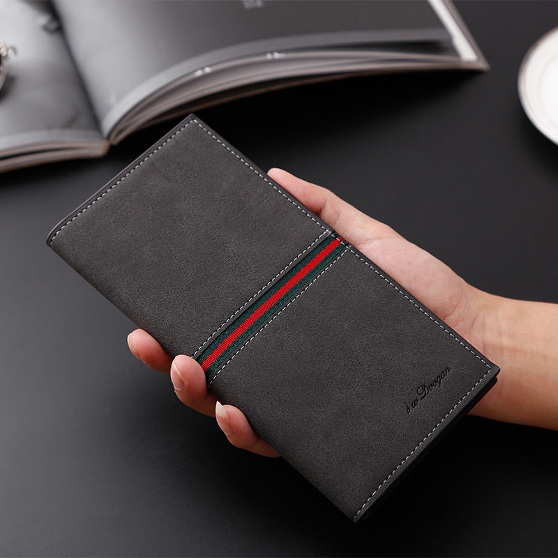 Ví Dài Siêu Mỏng Đựng Nhiều Thẻ Phong Cách Hàn Quốc Dành Cho Nam